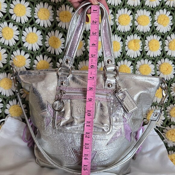 Coach Poppy Metallic Star Bag - Picture 8 of 14